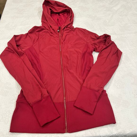 Lululemon in the flux jacket women 8 burgundy / plum - Picture 1 of 8